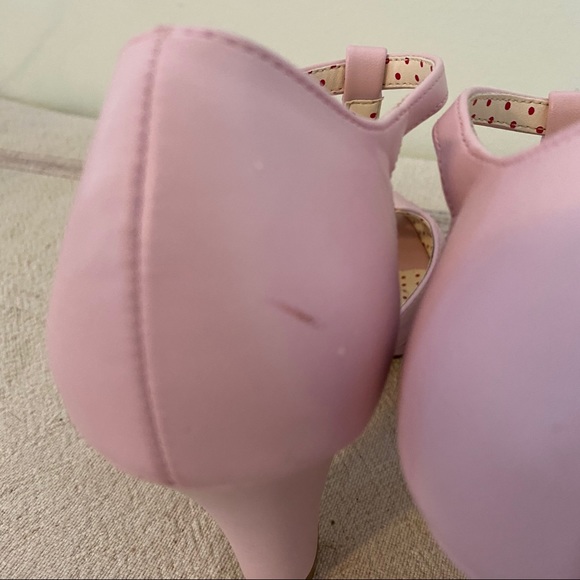 ModCloth Pink T-Strap Platform Rockabilly Heels - Picture 8 of 16